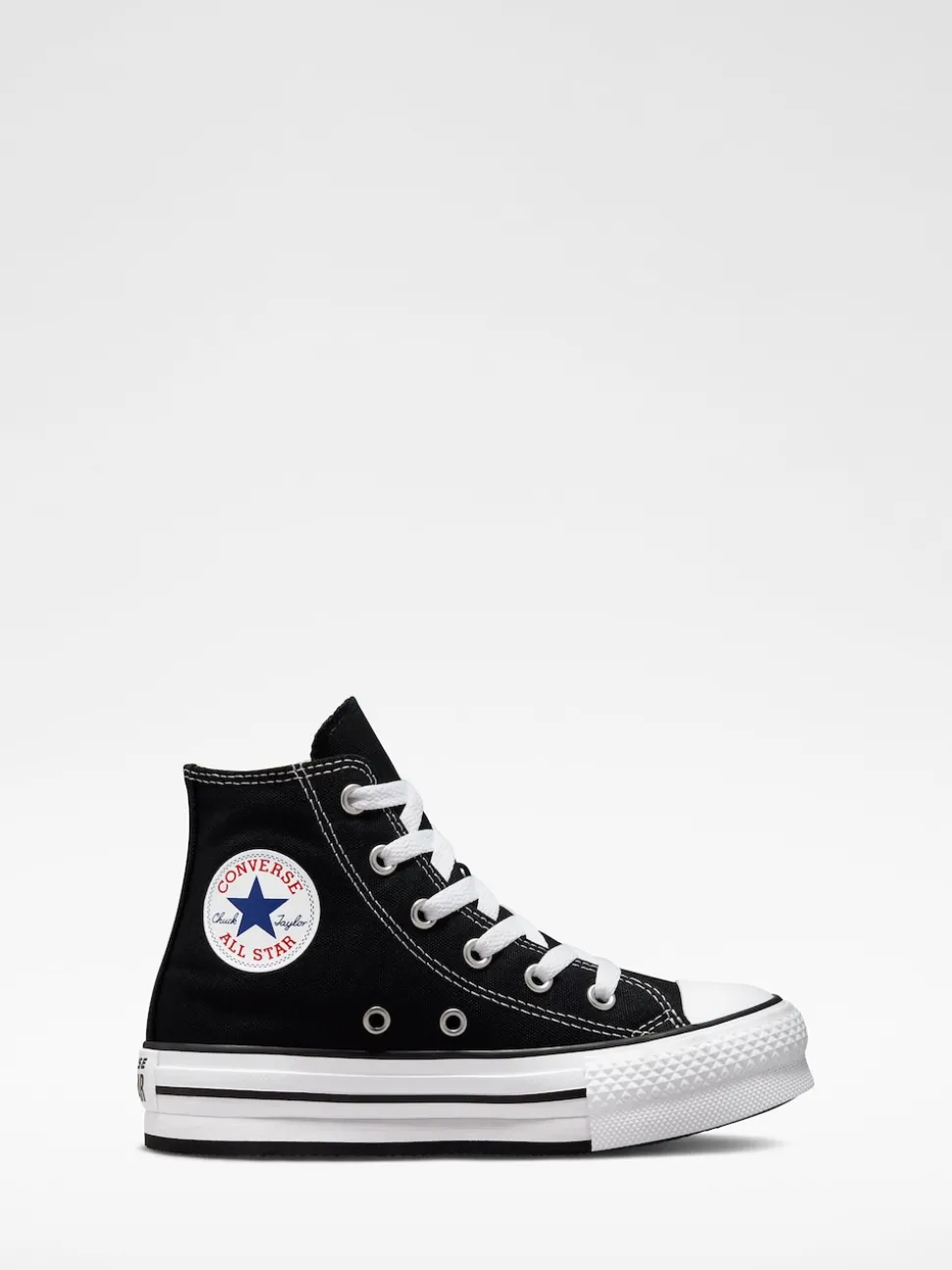 Converse Black Eva Lift High Top Junior Trainers