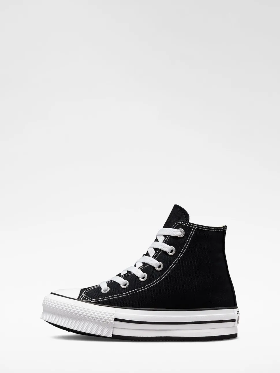 Converse Black Eva Lift High Top Junior Trainers