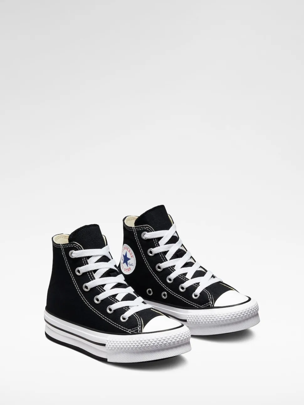 Converse Black Eva Lift High Top Junior Trainers