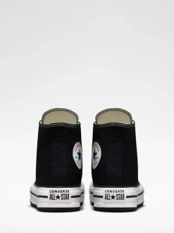 Converse Black Eva Lift High Top Junior Trainers