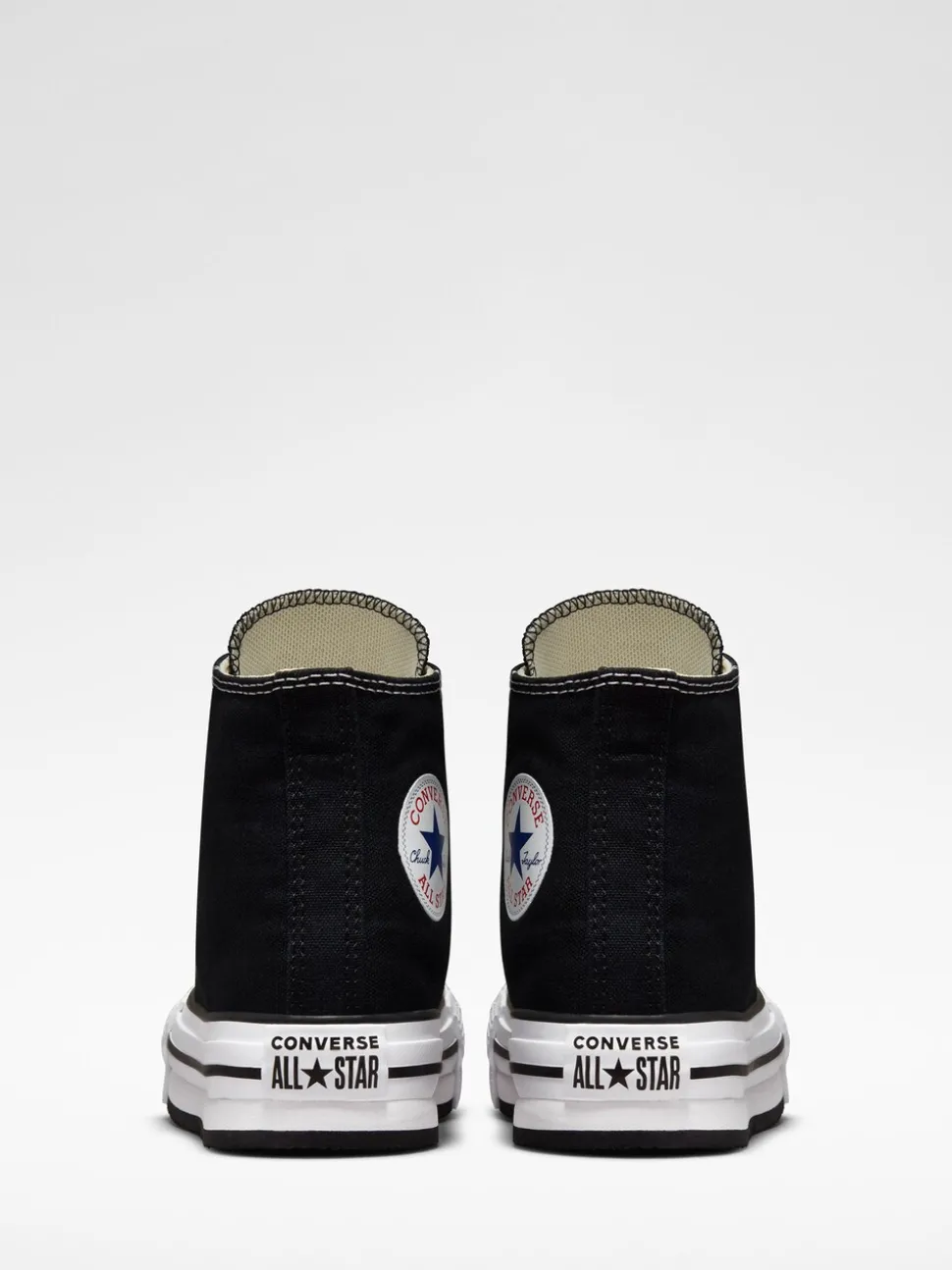 Converse Black Eva Lift High Top Junior Trainers