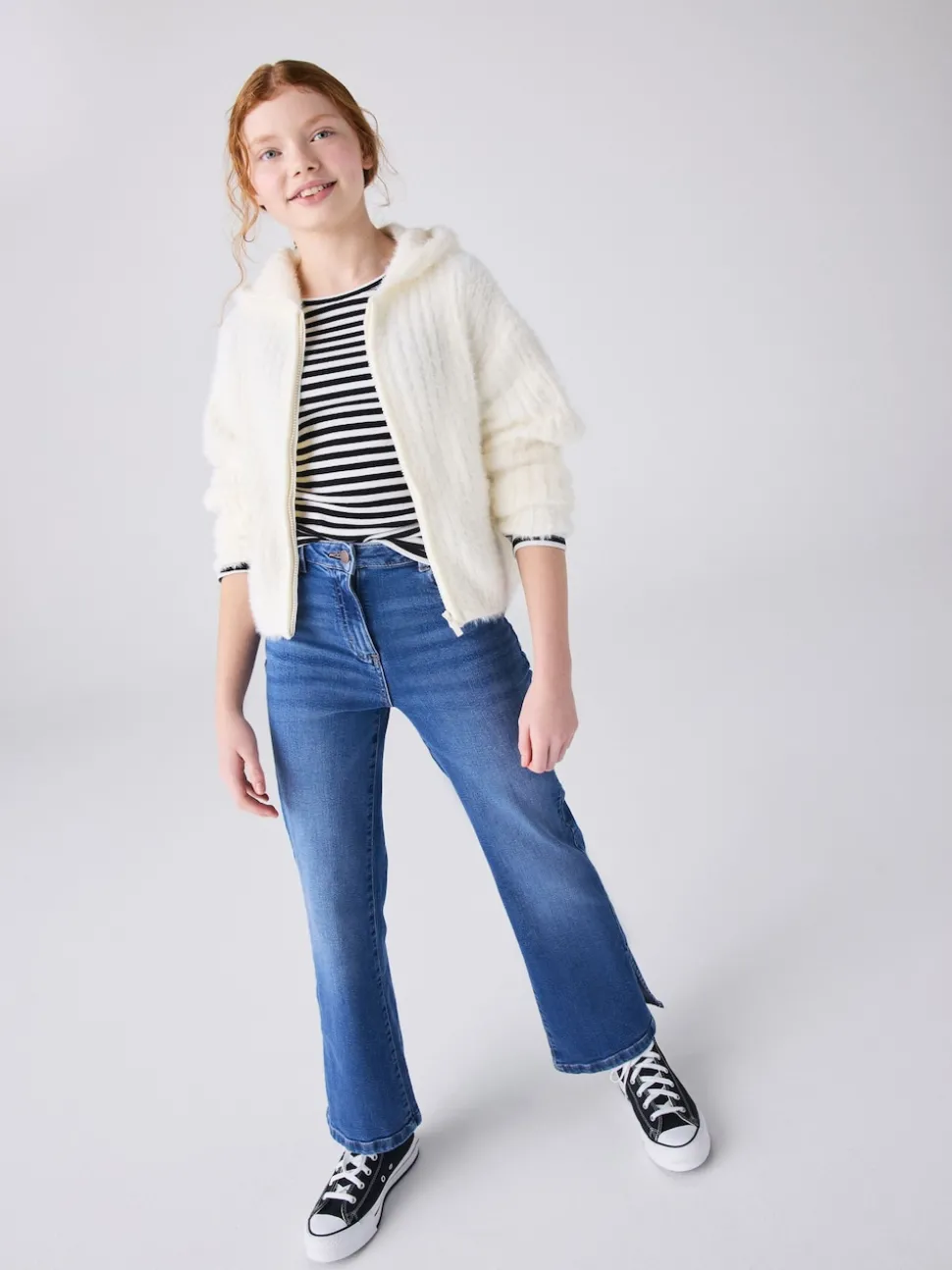 Converse Black Eva Lift High Top Youth Trainers