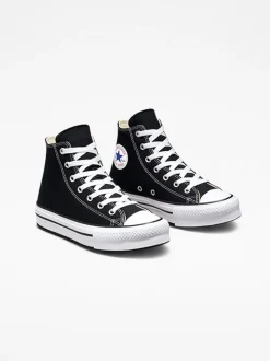 Converse Black Eva Lift High Top Youth Trainers