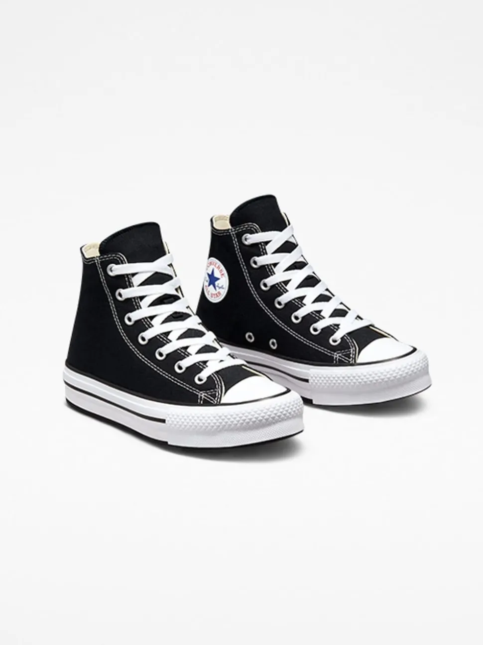 Converse Black Eva Lift High Top Youth Trainers