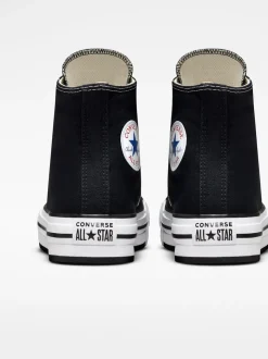 Converse Black Eva Lift High Top Youth Trainers