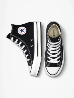 Converse Black Eva Lift High Top Youth Trainers