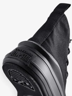Converse Black Grey Move Platform High Top Junior Trainers