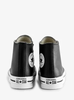 Converse Black Junior All Star Eva Lift Leather Trainers