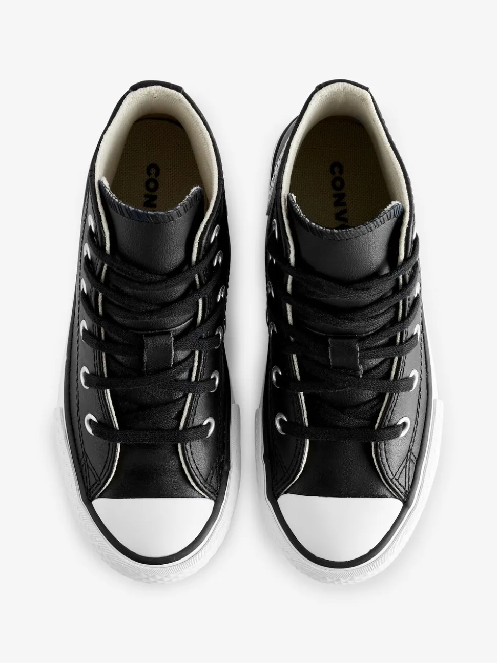 Converse Black Junior All Star Eva Lift Leather Trainers