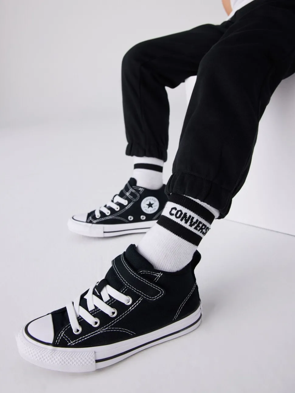 Converse Black Malden Street Junior Trainers