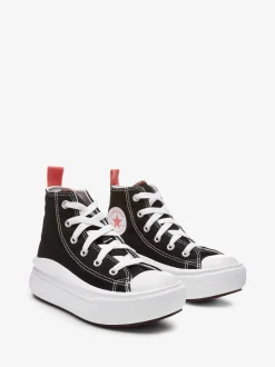 Converse Black Move Platform High Top Junior Trainers