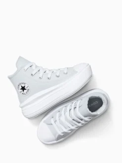 Converse Blue Chuck Taylor Kids Move Fleece Lining Trainers