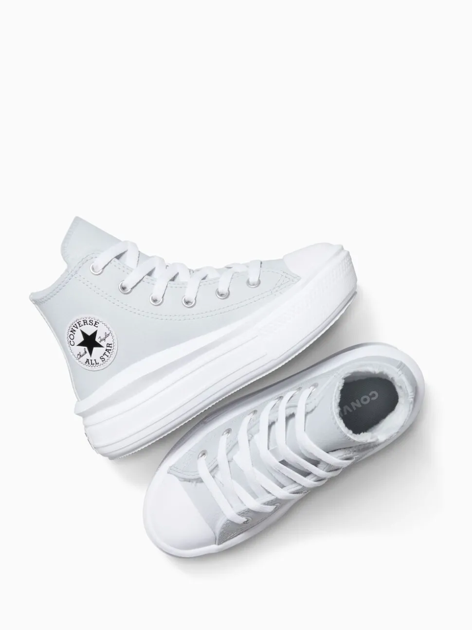 Converse Blue Chuck Taylor Kids Move Fleece Lining Trainers