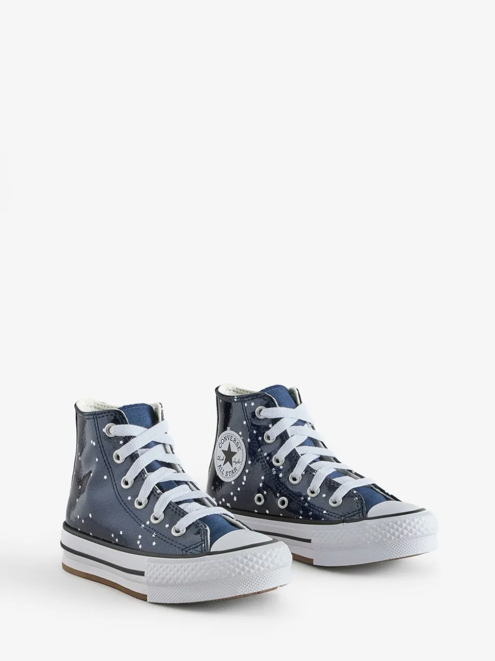 Converse Blue Eva Lift High Top Junior Trainers