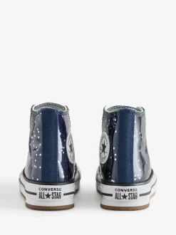 Converse Blue Eva Lift High Top Junior Trainers