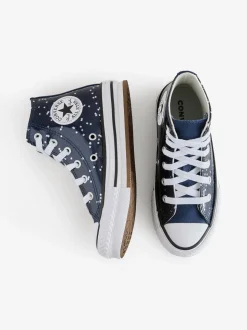 Converse Blue Eva Lift High Top Junior Trainers