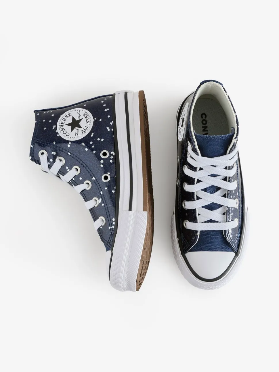 Converse Blue Eva Lift High Top Junior Trainers