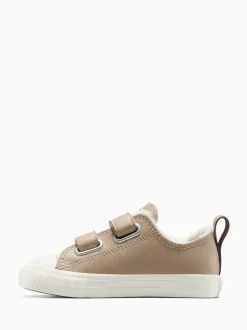 Converse Brown Chuck Taylor Toddler Fleece Lining 2V Trainers