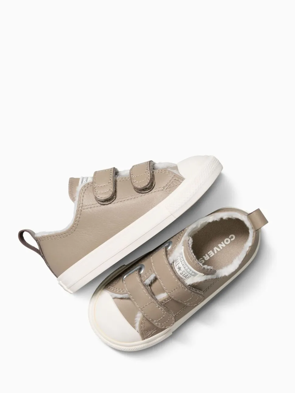 Converse Brown Chuck Taylor Toddler Fleece Lining 2V Trainers