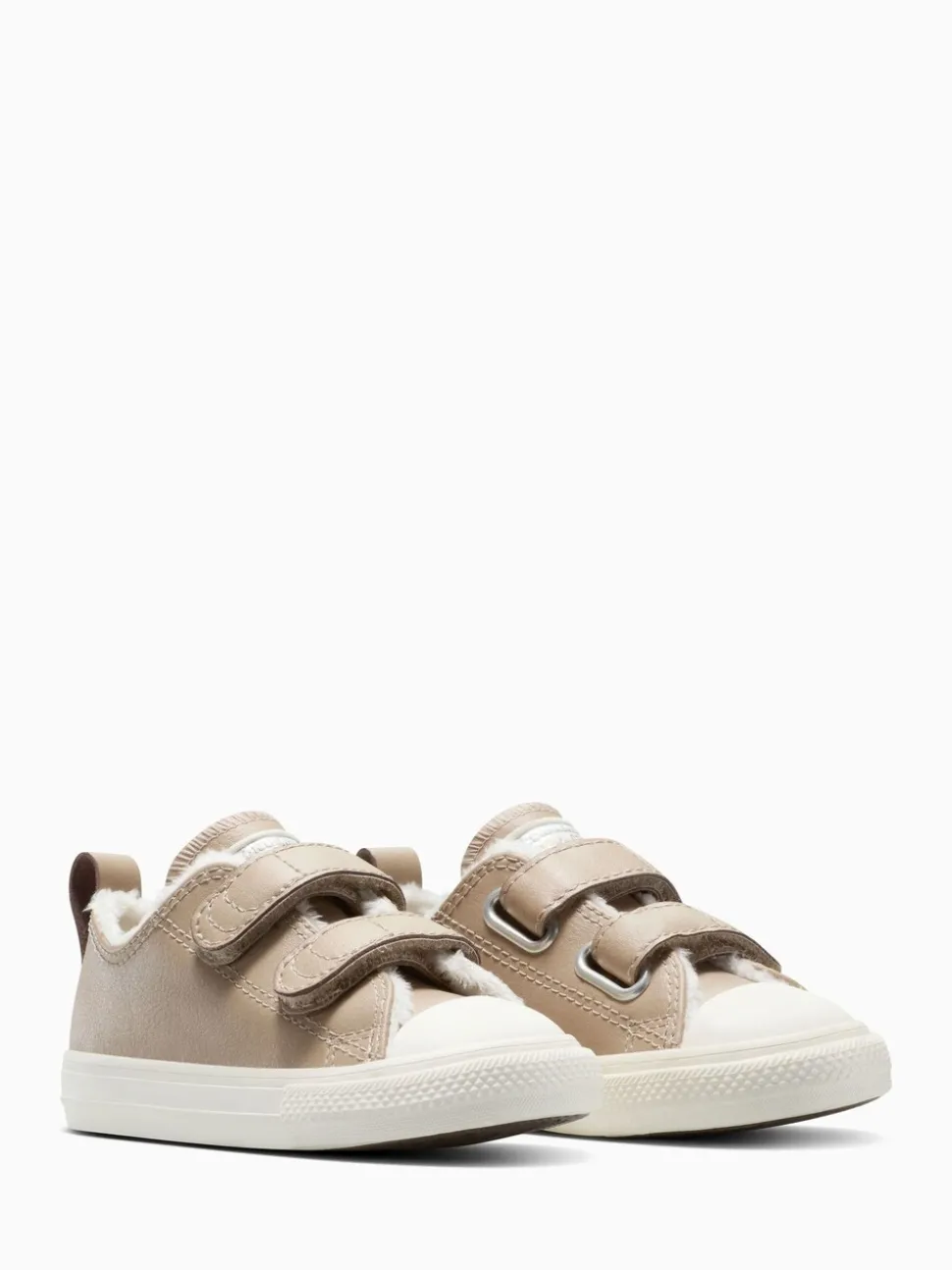 Converse Brown Chuck Taylor Toddler Fleece Lining 2V Trainers