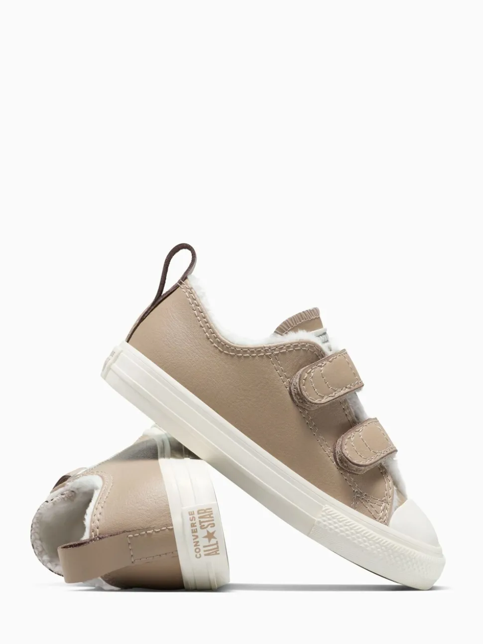 Converse Brown Chuck Taylor Toddler Fleece Lining 2V Trainers