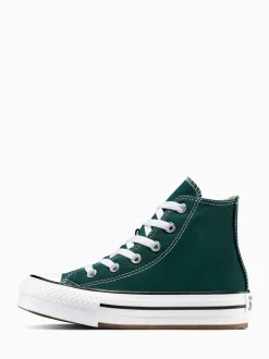 Converse Green Chuck Taylor Kids Lift Trainers