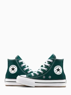 Converse Green Chuck Taylor Kids Lift Trainers
