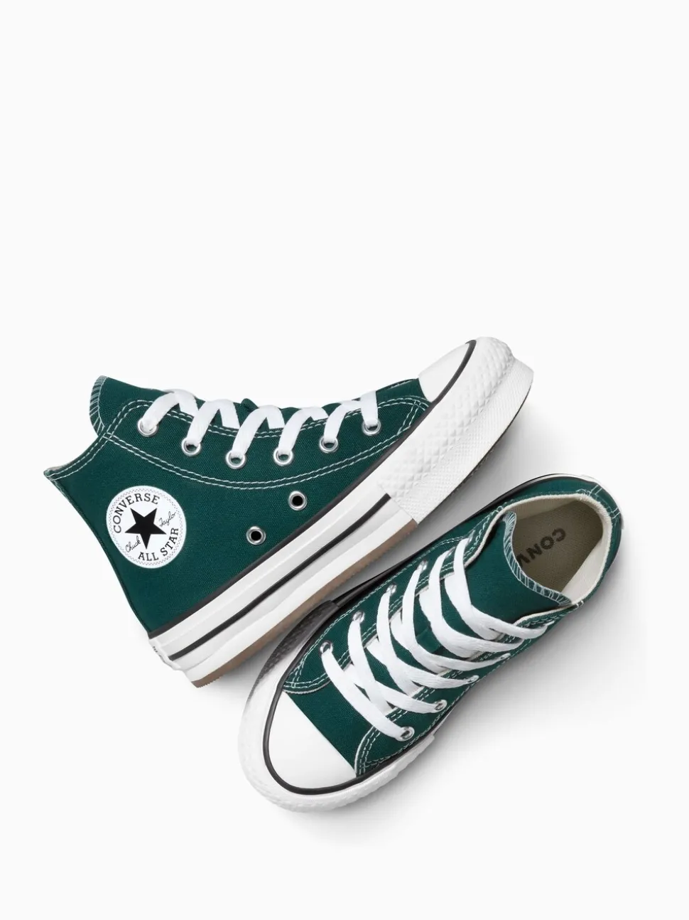 Converse Green Chuck Taylor Kids Lift Trainers