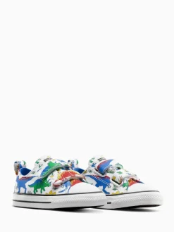 Converse Multi Dinosaur Print Chuck Taylor 2V Trainers