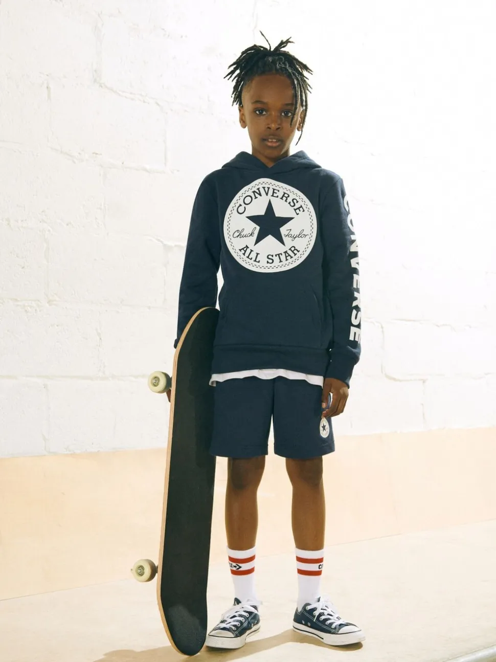 Converse Navy Blue Chuck Taylor All Star Ox Junior Trainers
