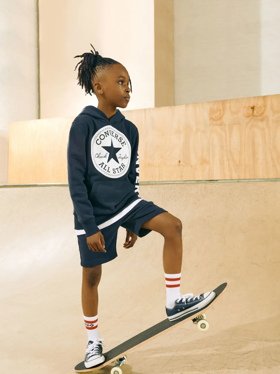 Converse Navy Blue Chuck Taylor All Star Ox Junior Trainers