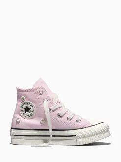 Converse Pink Chuck Taylor EVA Lift Beads Trainers