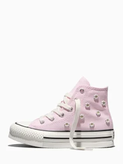 Converse Pink Chuck Taylor EVA Lift Beads Trainers