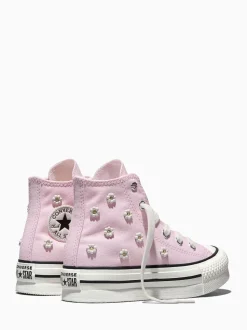 Converse Pink Chuck Taylor EVA Lift Beads Trainers