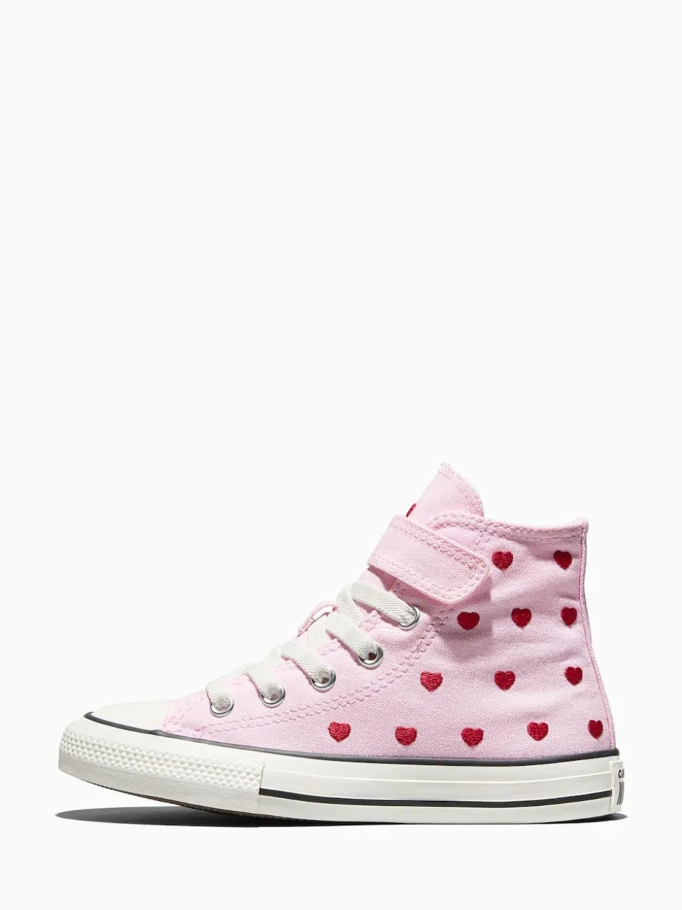 Converse Pink Chuck Taylor Hearts and Rose High Trainers