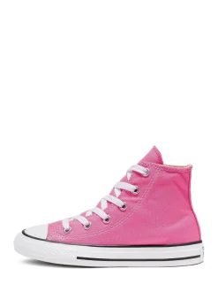 Converse Pink Chuck Taylor High Top Junior Trainers
