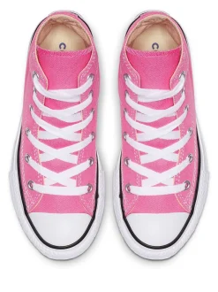 Converse Pink Chuck Taylor High Top Junior Trainers