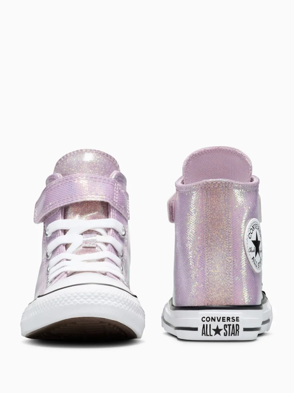 Converse Pink Chuck Taylor Kids Disco Glitter High Trainers