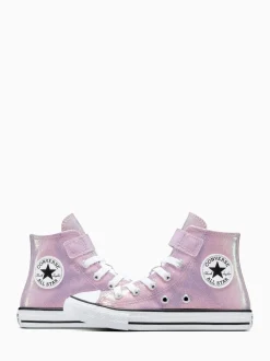 Converse Pink Chuck Taylor Kids Disco Glitter High Trainers