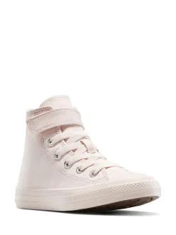Converse Pink Chuck Taylor Monochrome Kid High Trainers
