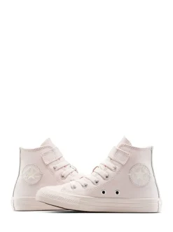Converse Pink Chuck Taylor Monochrome Kid High Trainers
