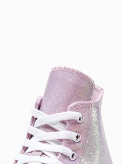 Converse Pink Chuck Taylor Teen Disco Glitter High Trainers