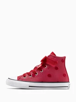 Converse Red Chuck Taylor Kids Bow High Trainers