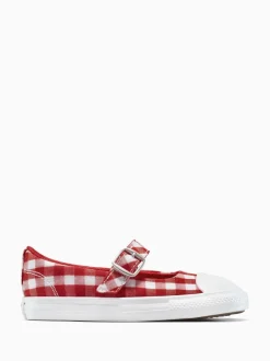 Converse Red Chuck Taylor Toddler Dainty Mary Jane Trainers