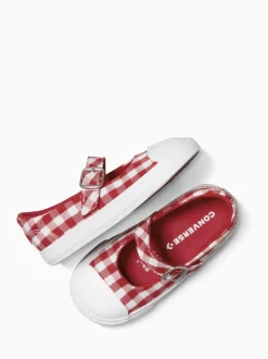Converse Red Chuck Taylor Toddler Dainty Mary Jane Trainers