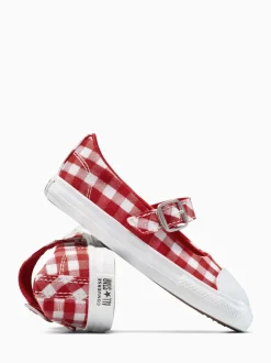 Converse Red Chuck Taylor Toddler Dainty Mary Jane Trainers