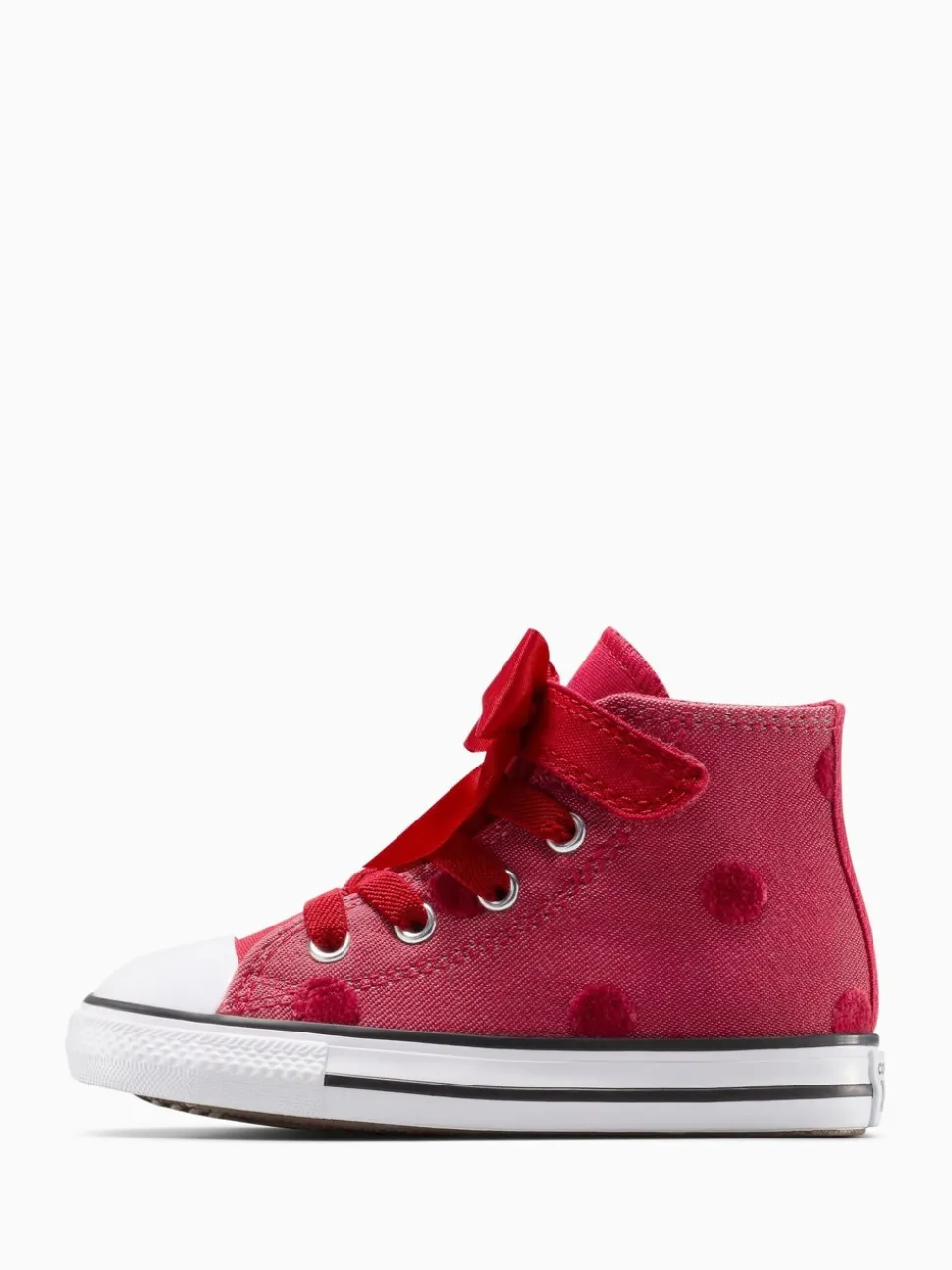 Converse Red Chuck Taylor Toddler Bow High Trainers