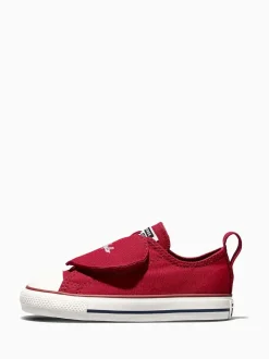 Converse Red Chuck Taylor Toddler Heart 1V Trainers