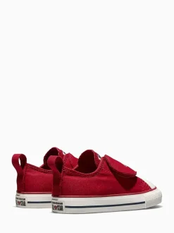 Converse Red Chuck Taylor Toddler Heart 1V Trainers