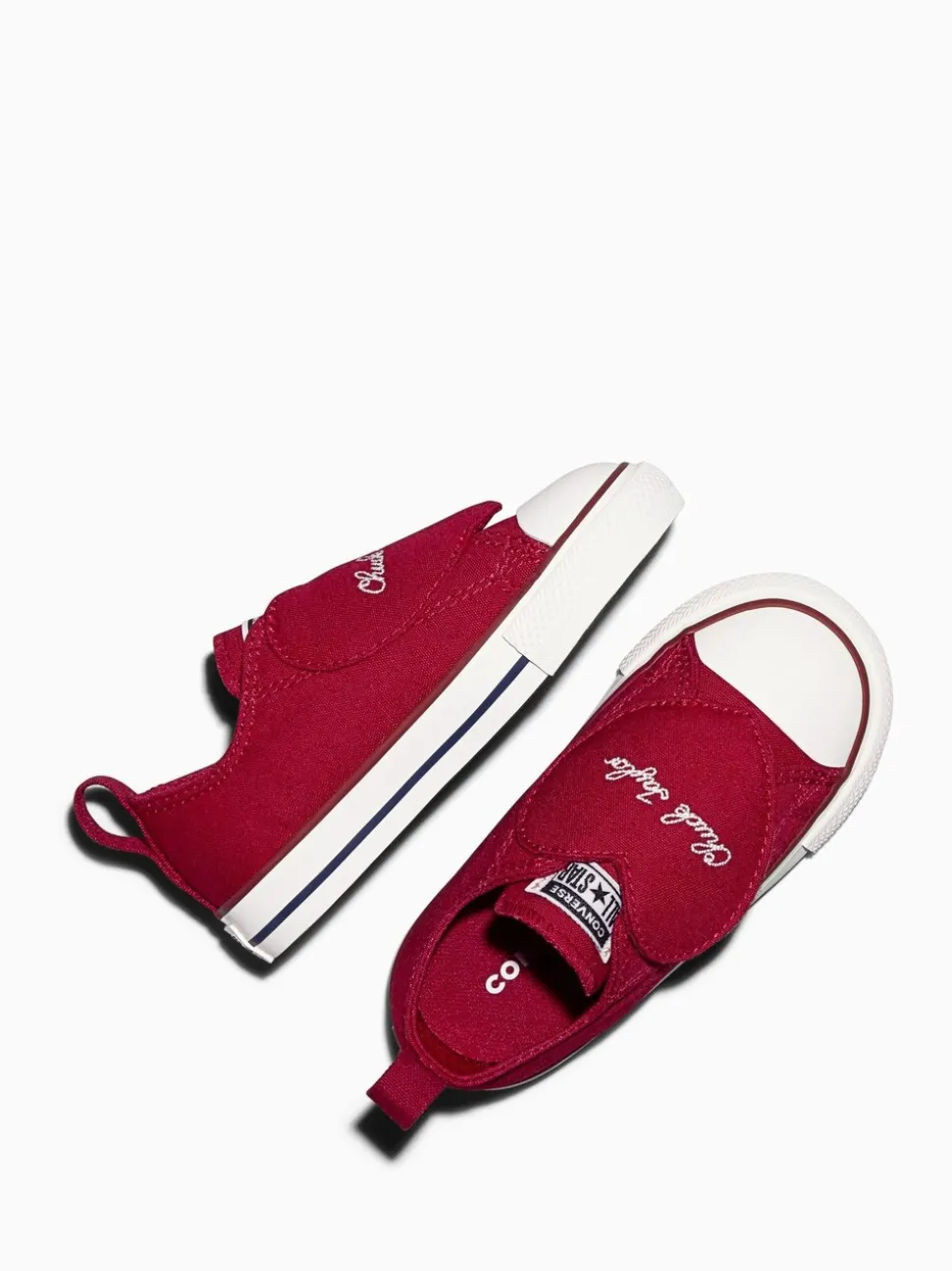 Converse Red Chuck Taylor Toddler Heart 1V Trainers